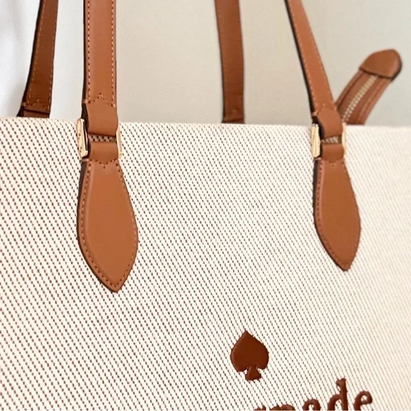 Kate Spade Ellie Large Canvas & Leather
Tote - Warm Gingerbread - NWOT - Picture 14 of 16